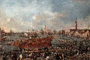 GUARDI, Francesco The Doge on the Bucintoro near the Riva di Sant-Elena oil painting artist